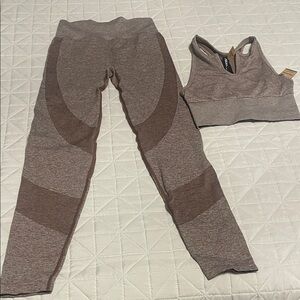 PINK Victoria's Secret Heathered Brown Leggings